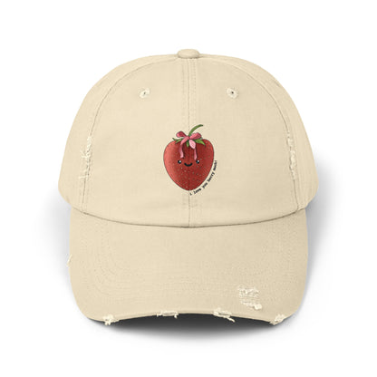 I Love You Berry Much - Strawberry - Distressed Cap