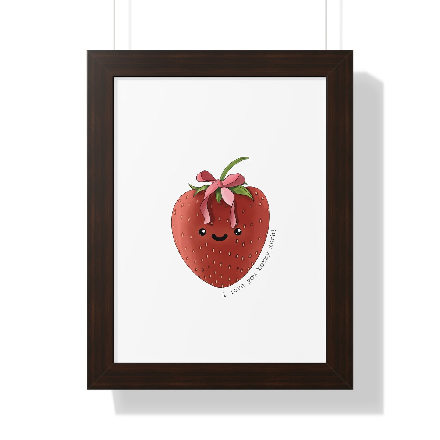 I Love You berry Much - Framed Vertical Poster