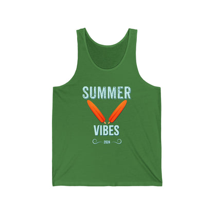 Retro Summer Vibes - Unisex Jersey Tank