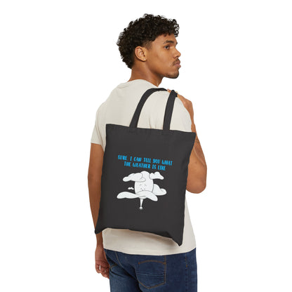 Tall Weather Forecast - Cotton Canvas Tote Bag