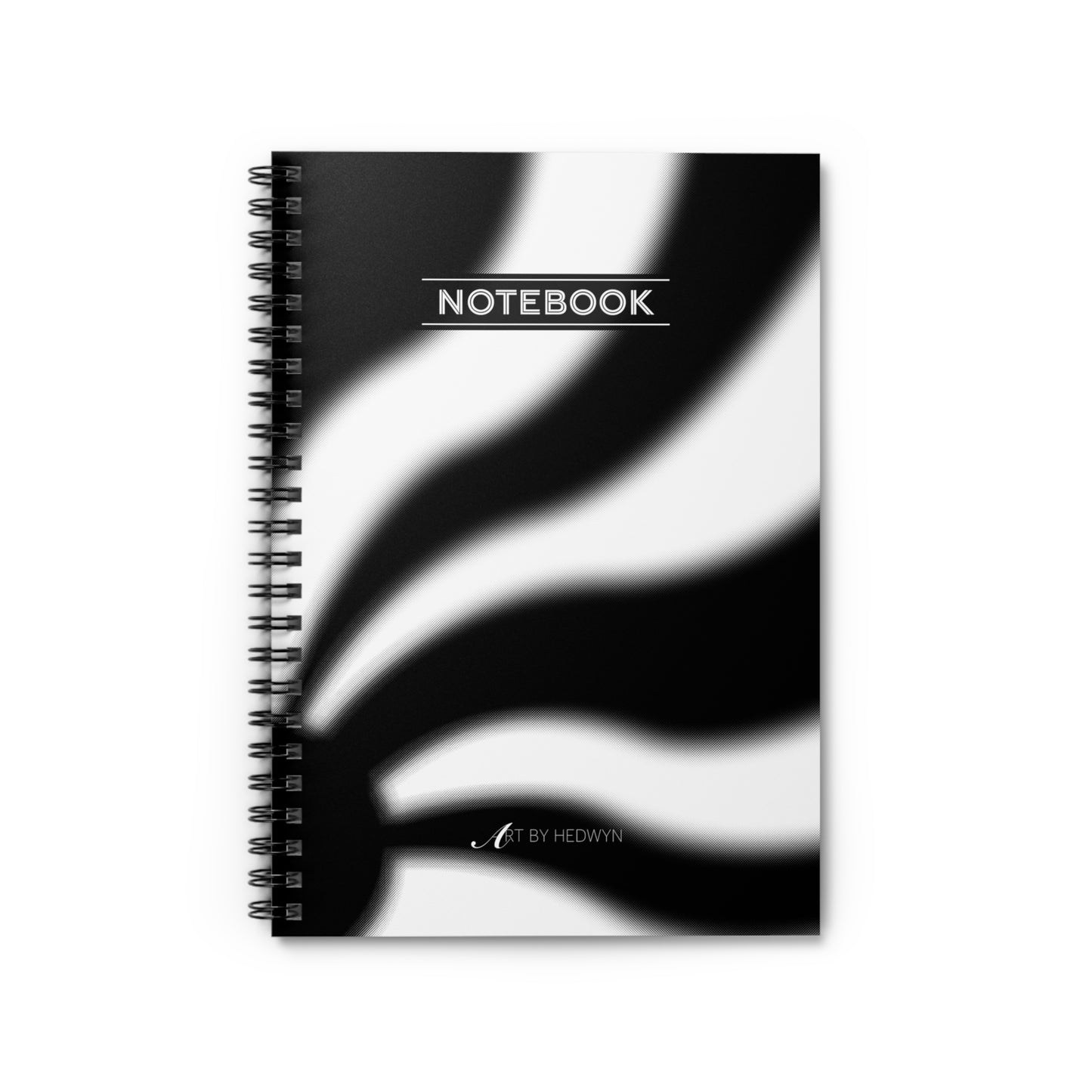 Rays Black and White - Spiral Notebook - Ruled Line