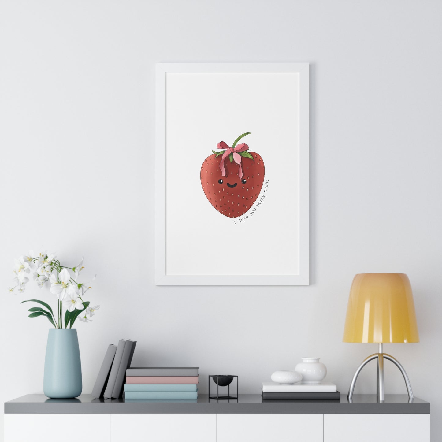 I Love You berry Much - Framed Vertical Poster