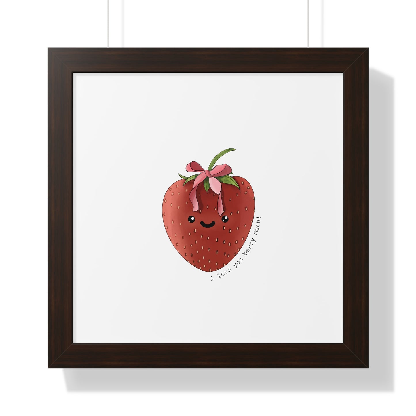 I Love You berry Much - Framed Vertical Poster