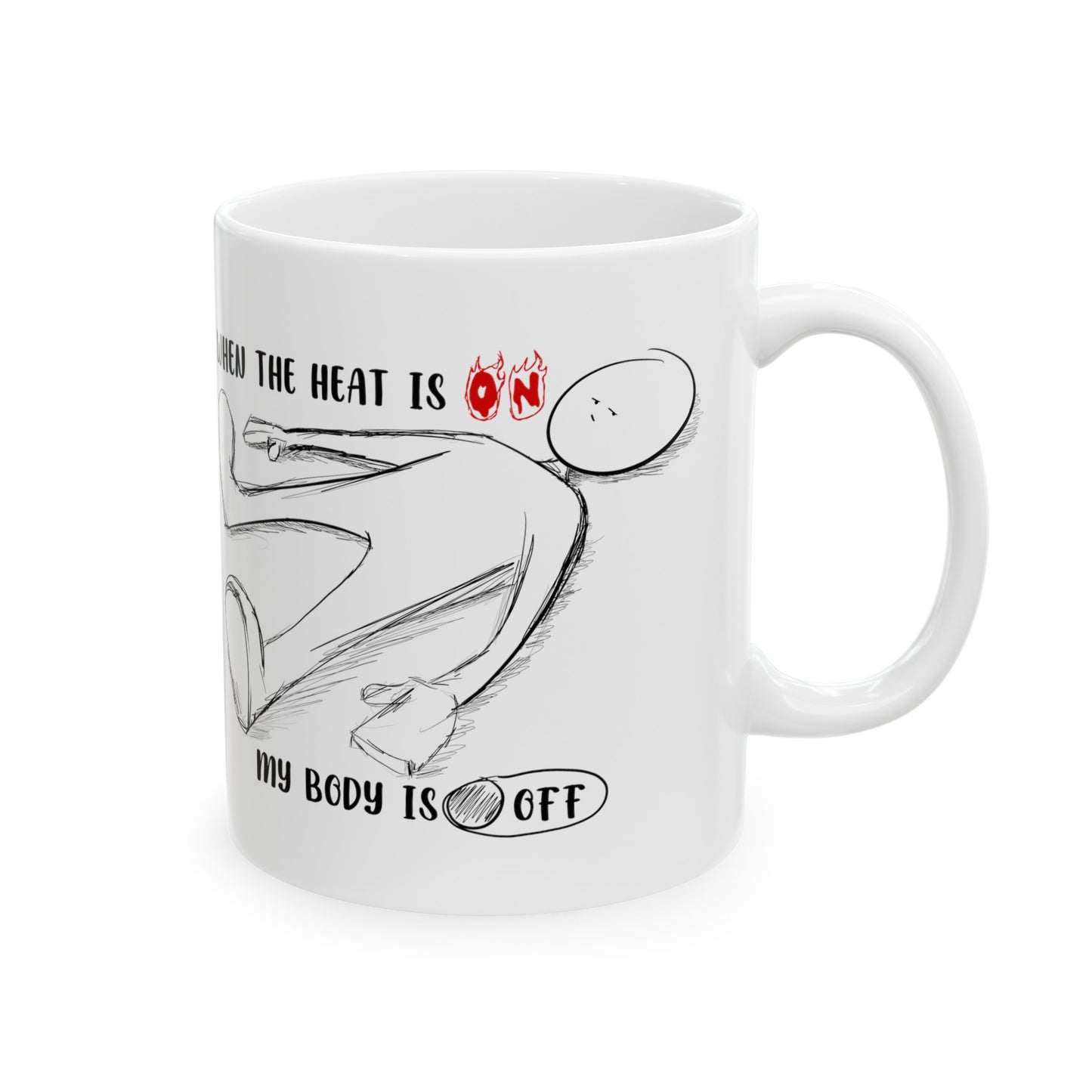 When The Heat Is On - Ceramic Mug, (11oz, 15oz)