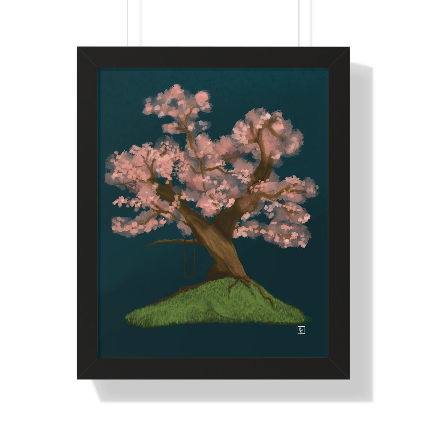 Cherry Blossom - Framed Vertical Poster