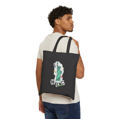 I Love NYC - Collage Design - Cotton Canvas Tote Bag