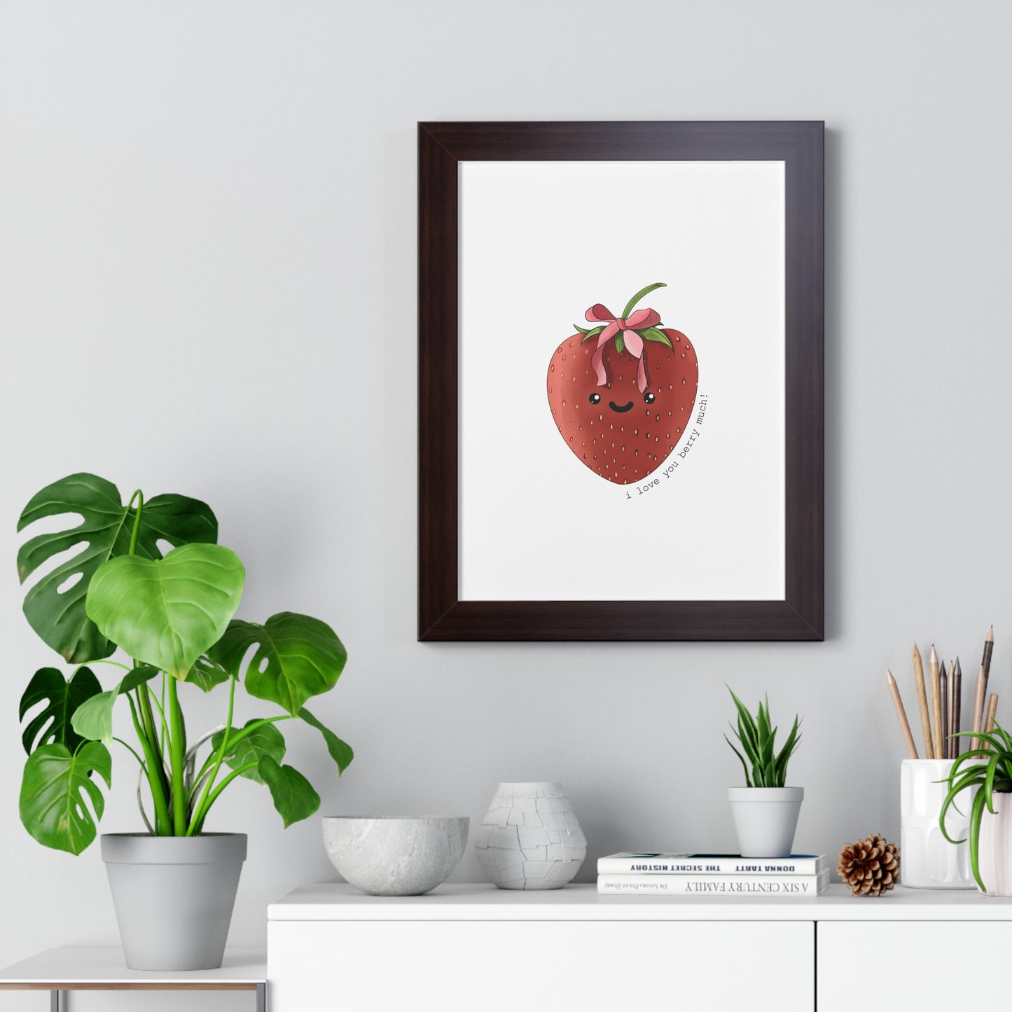 I Love You berry Much - Framed Vertical Poster