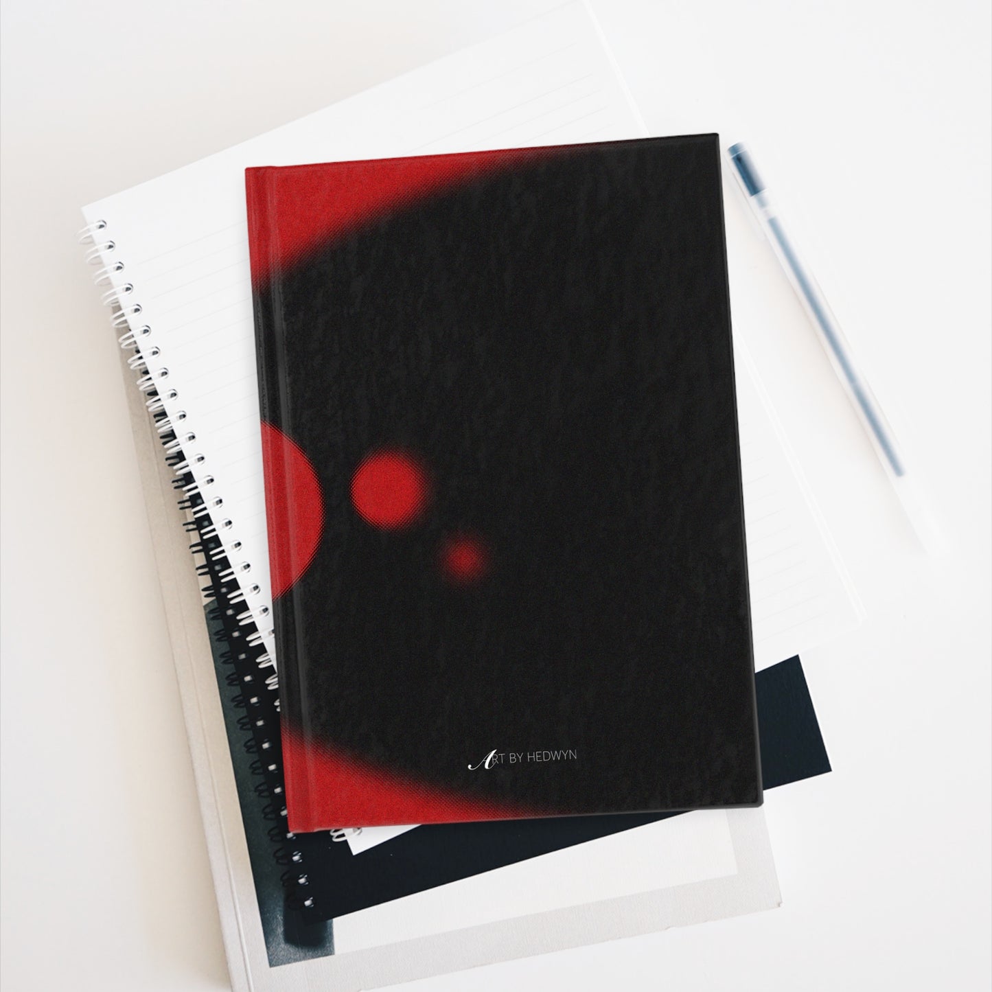 When They Collide Inverted Colors - Blank Notebook Journal