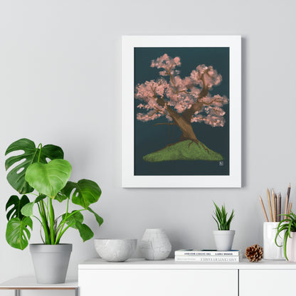 Cherry Blossom - Framed Vertical Poster