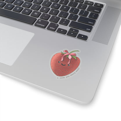 I Love You Berry Much - Strawberry Sticker