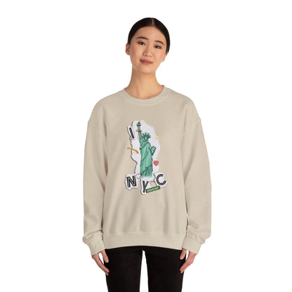 I Love NYC - Collage Design - Unisex Heavy Blend™ Crewneck Sweatshirt