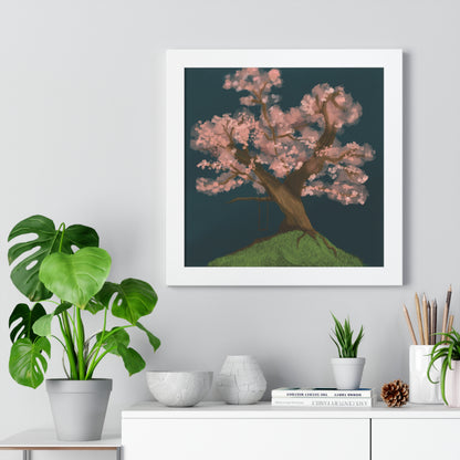 Cherry Blossom - Framed Vertical Poster