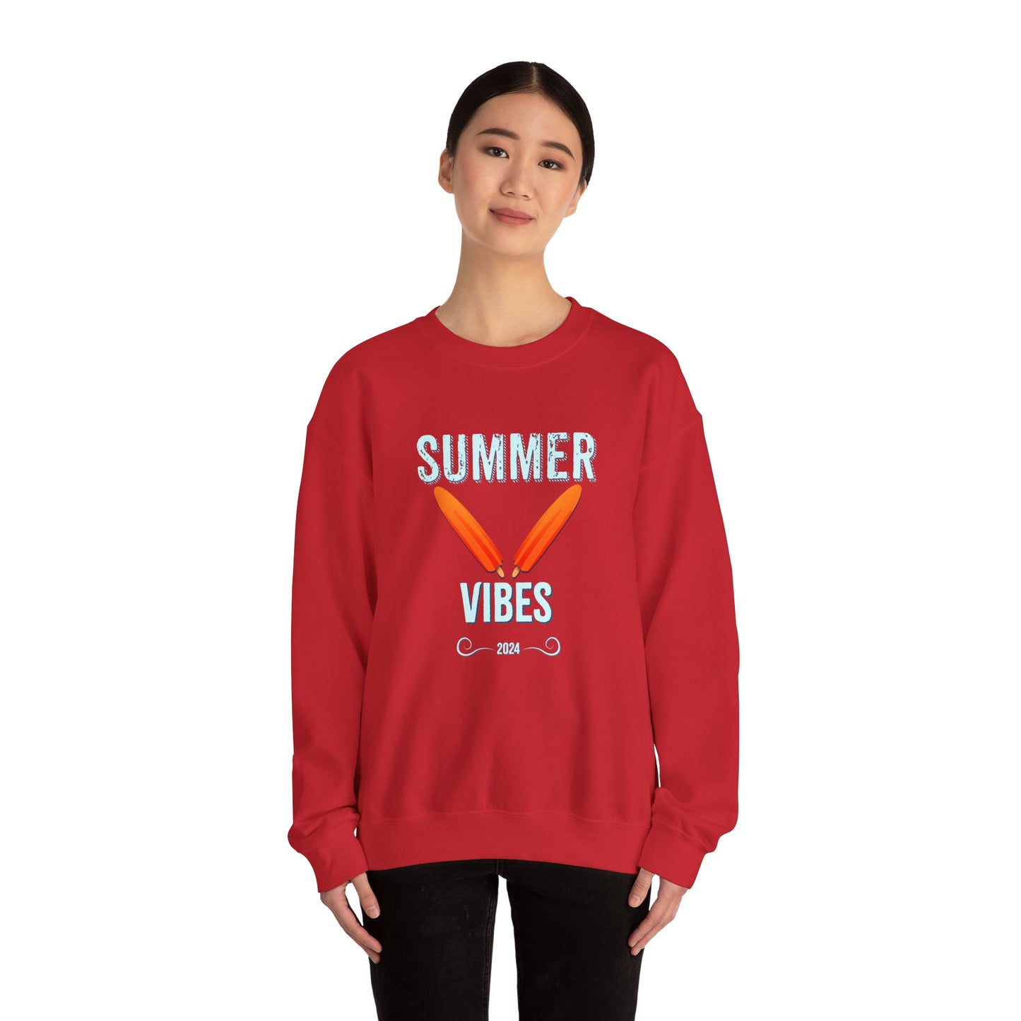 Retro Summer Vibes - Unisex Heavy Blend™ Crewneck Sweatshirt