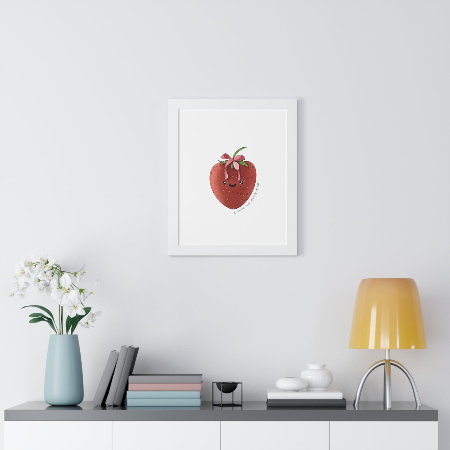 I Love You berry Much - Framed Vertical Poster