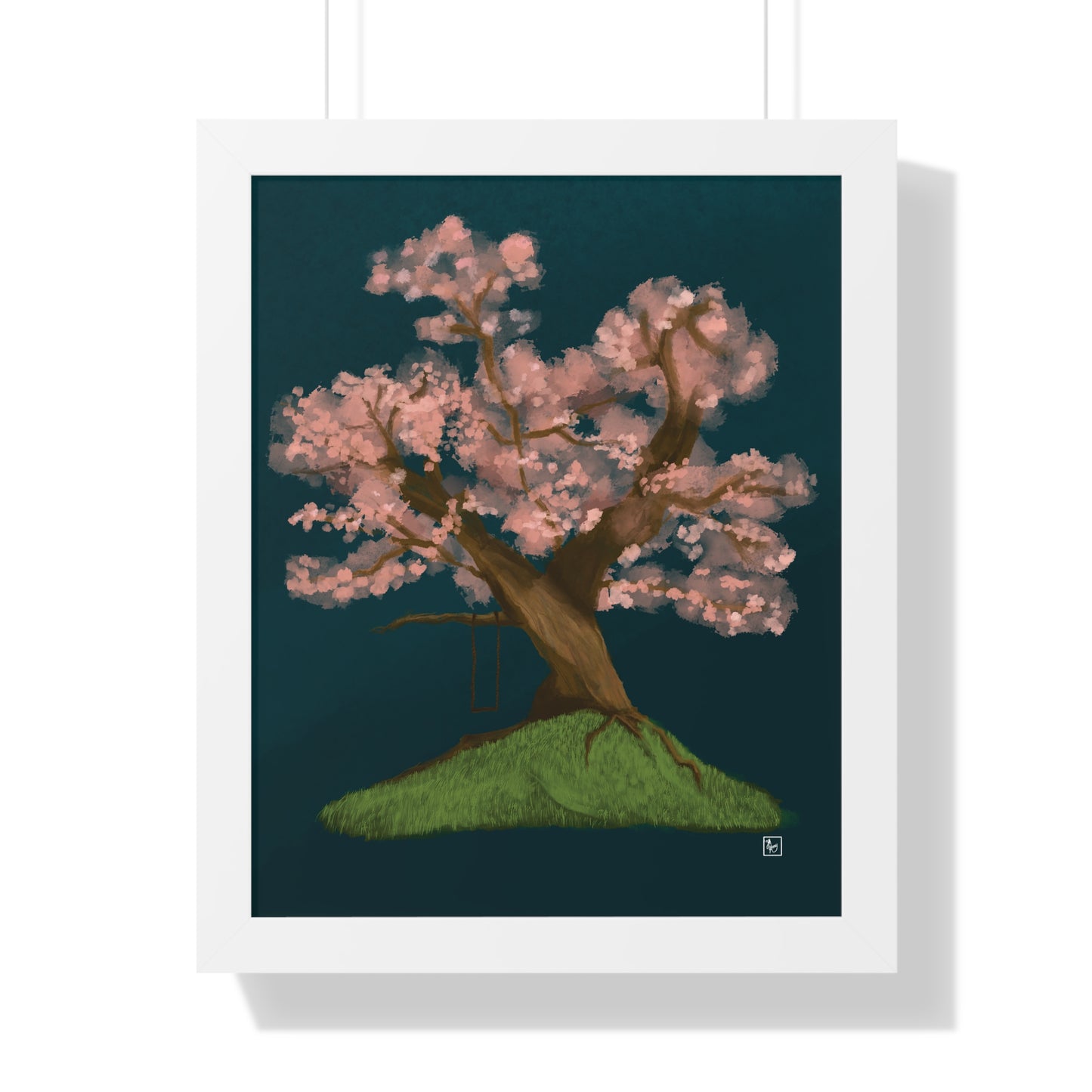 Cherry Blossom - Framed Vertical Poster