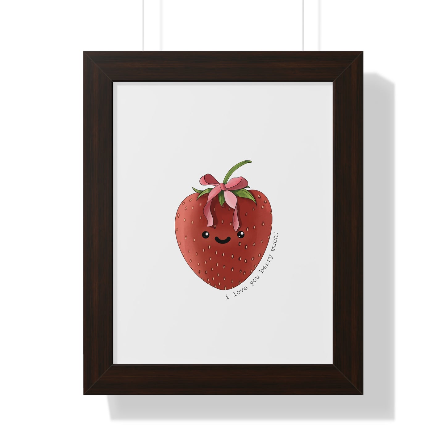 I Love You berry Much - Framed Vertical Poster