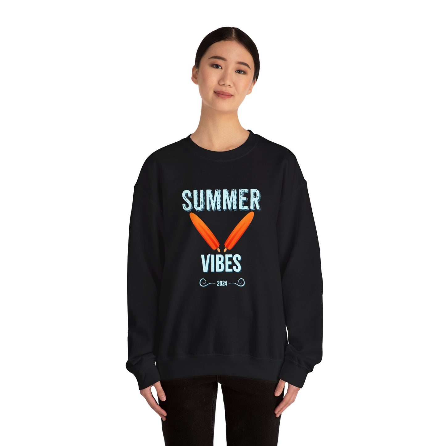 Retro Summer Vibes - Unisex Heavy Blend™ Crewneck Sweatshirt