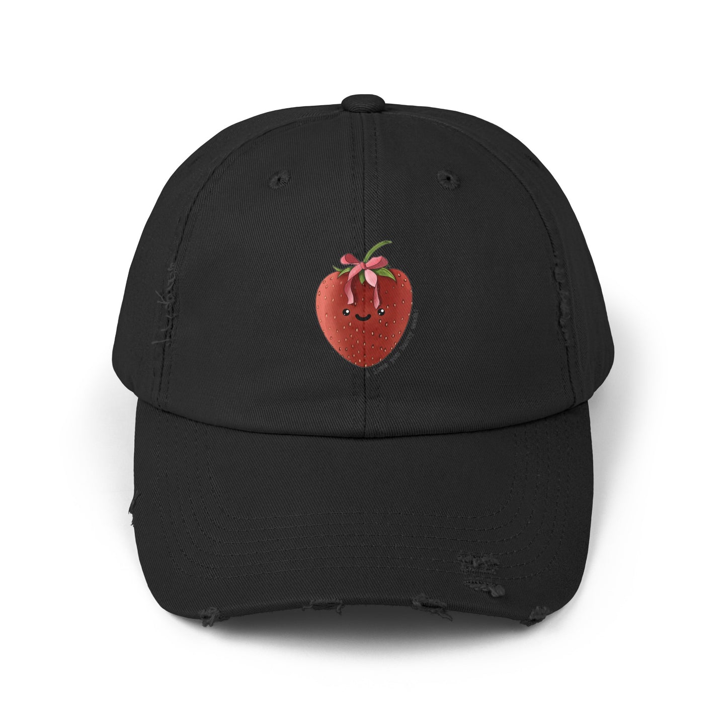 I Love You Berry Much - Strawberry - Distressed Cap