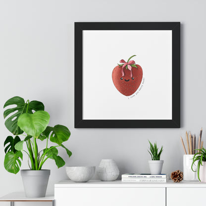 I Love You berry Much - Framed Vertical Poster