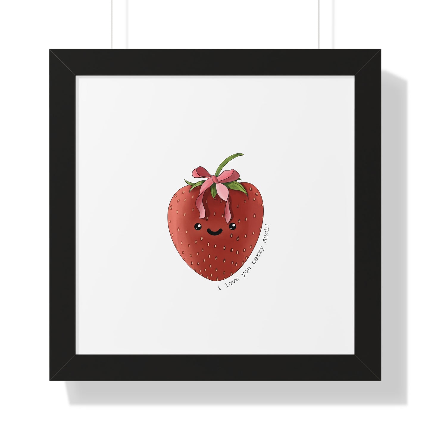 I Love You berry Much - Framed Vertical Poster