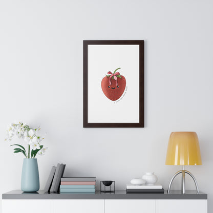 I Love You berry Much - Framed Vertical Poster