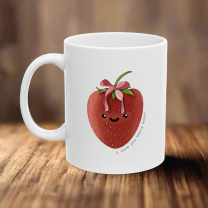 I Love You Berry Much - Ceramic Mug, (11oz, 15oz)