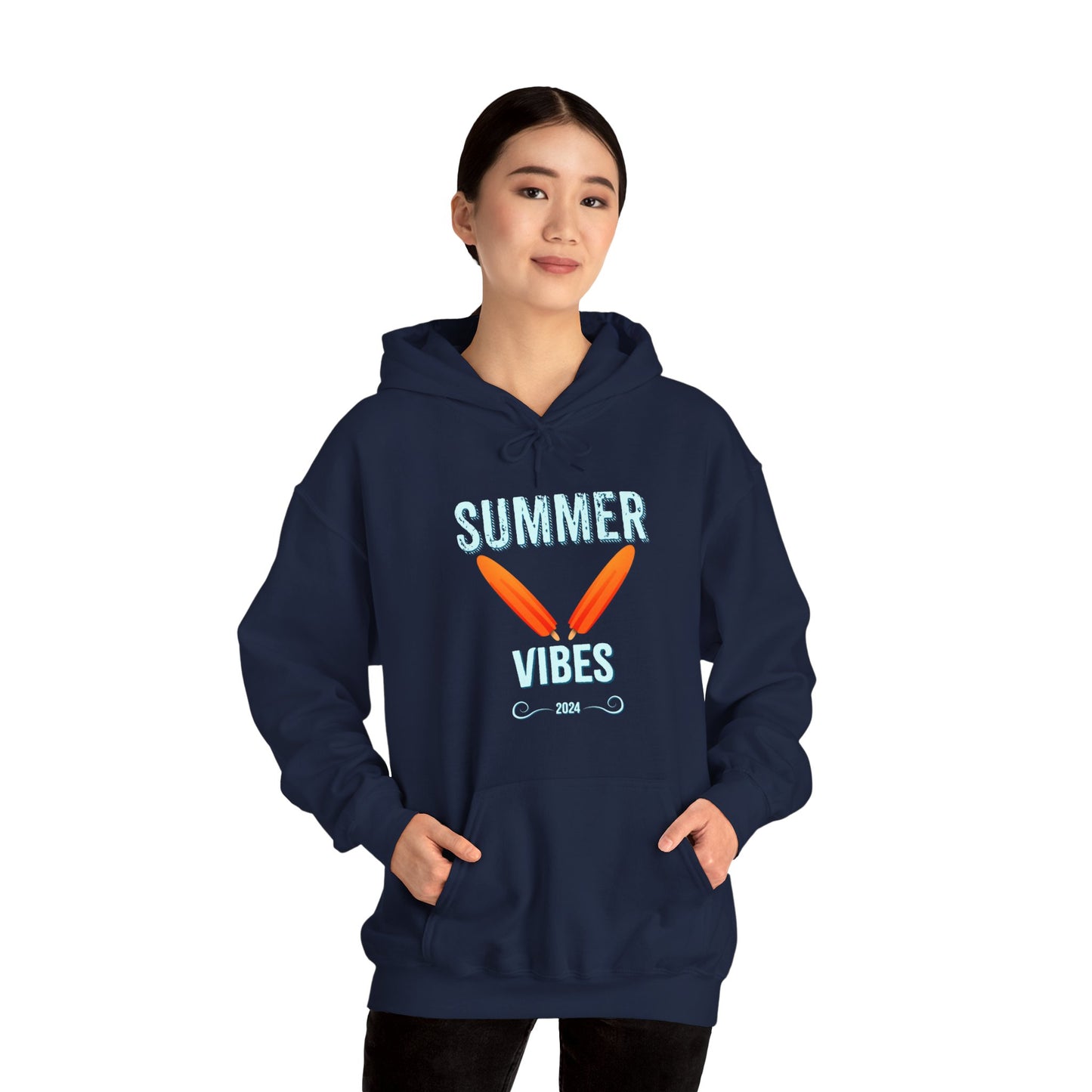 Retro Summer Vibes - Unisex Heavy Blend™ Hooded Sweatshirt