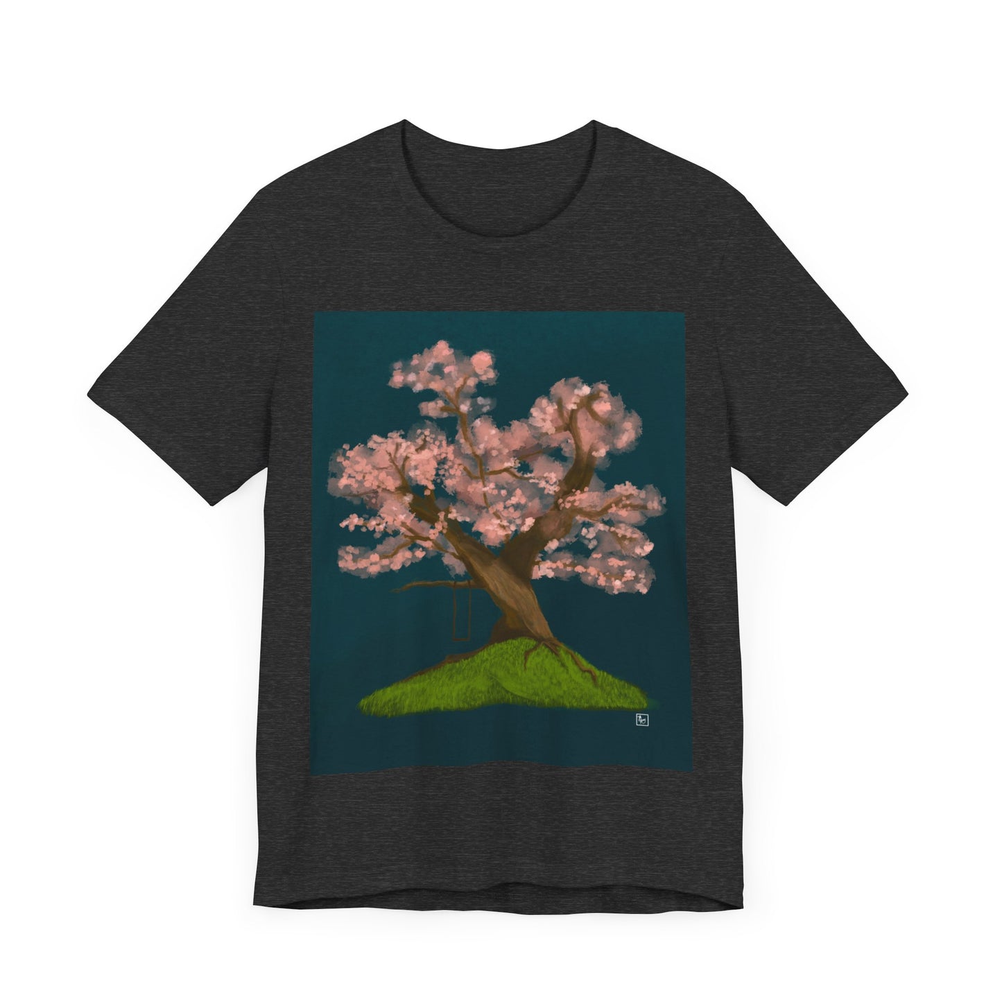 Cherry Blossom Print - Unisex Jersey Short Sleeve Tee