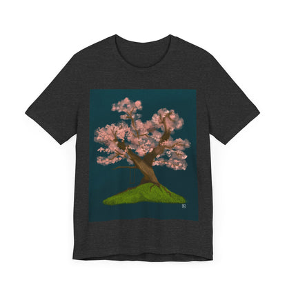 Cherry Blossom Print - Unisex Jersey Short Sleeve Tee