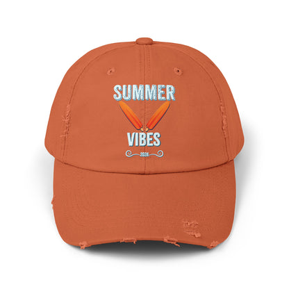 Retro Summer Vibes - Distressed Cap