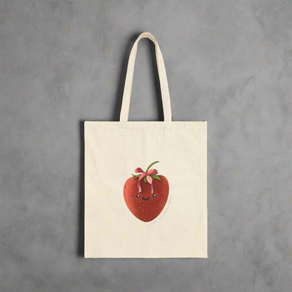 I Love You Berry Much - Cotton Canvas Tote Bag